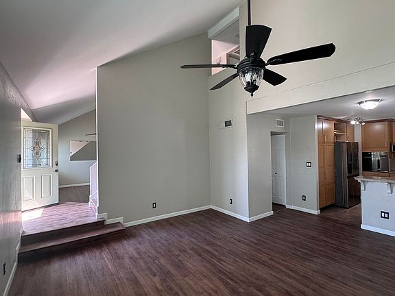 Entry and family room