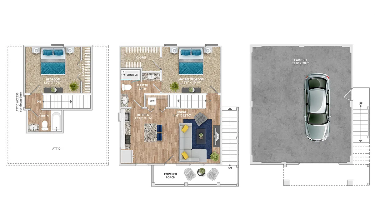 Floor plan Simons Garage