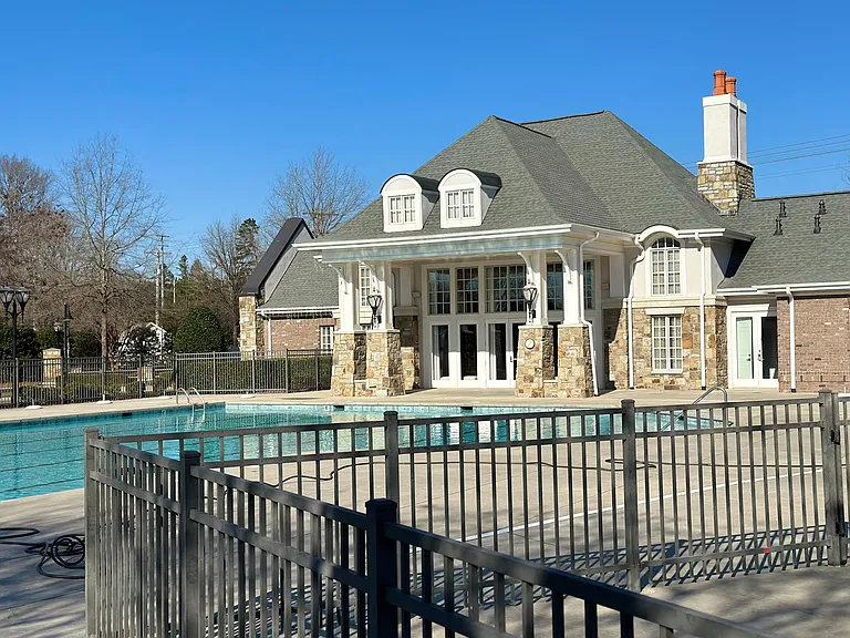 Community clubhouse and pool