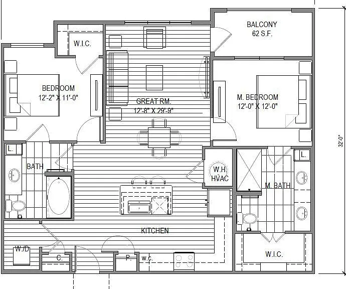 The Sawyer Providence Farm - B2 - 2 Beds - 2 Baths - 1084 Sq. ft.