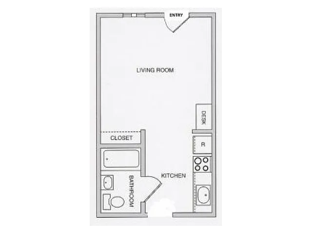 Floor plan 2nd Floor - Studio