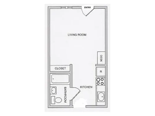 Floor plan 2nd Floor - Studio