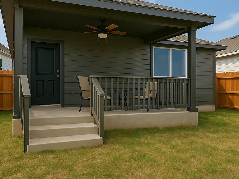 Covered patio