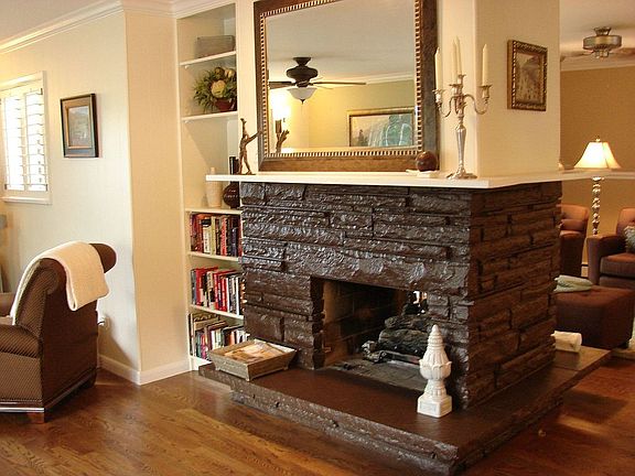 2 sided gas fireplace