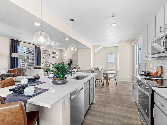 A view of the Kitchen and Dining area