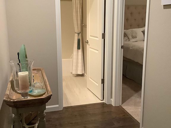 Downstairs bedroom and bathroom.