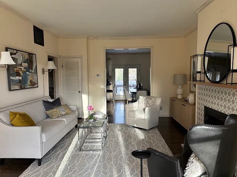 Living room on entry level