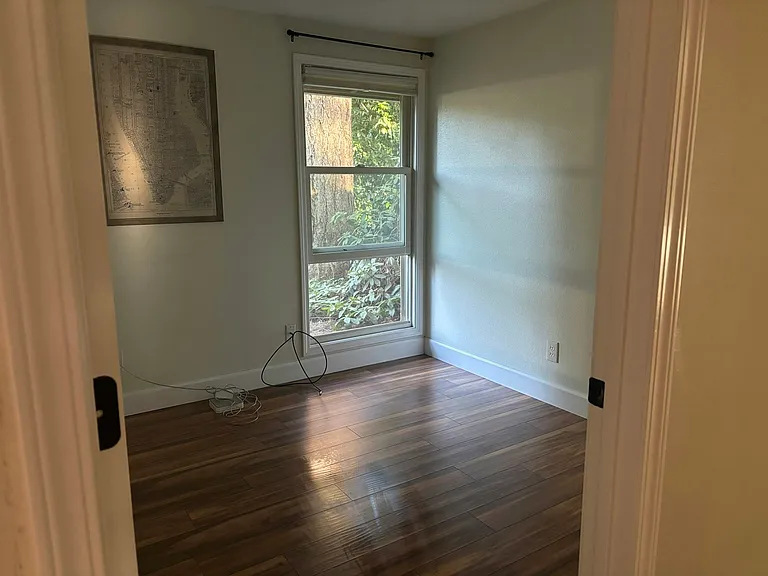 Bedroom 3 of 3: White Trim, White and Black Doors, Full Closet, View From Neighborhood