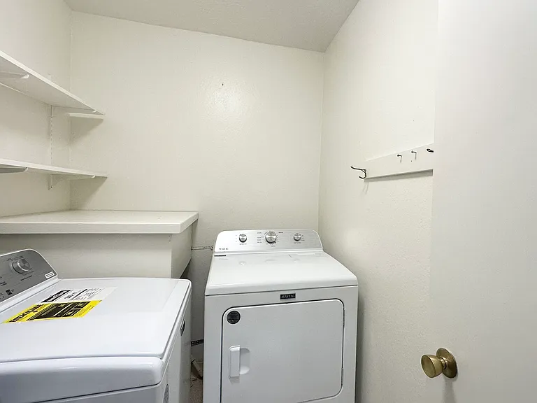 Private laundry inside unit