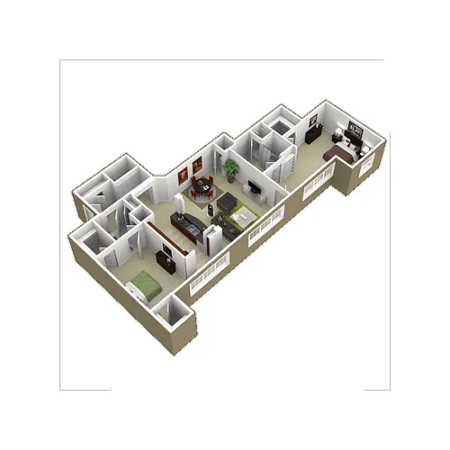 Floor plan A14 (The Sage with Den)