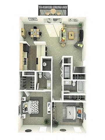 Floor plan 2x2E