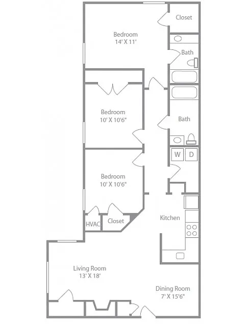 Floor plan Waterside