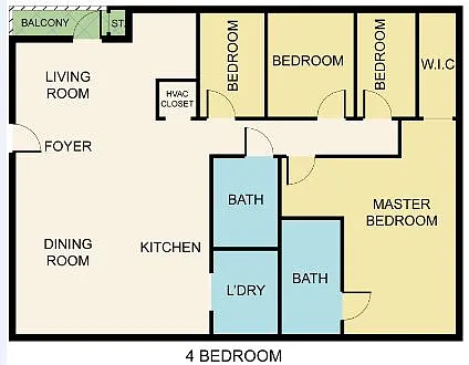 Floor plan 4x2M