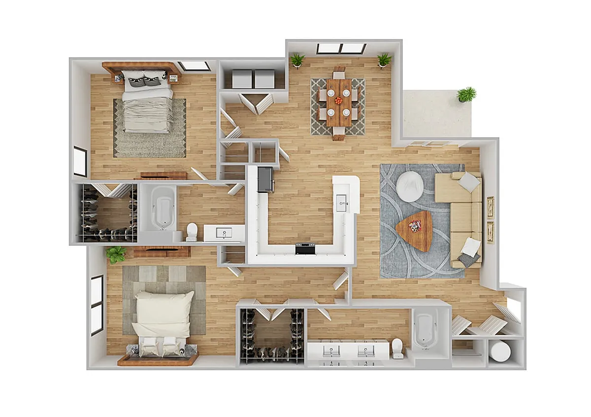 Floor plan Ruby 2 | Renovated