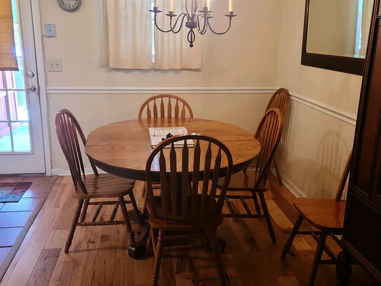 Dining table off of kitchen seat 6