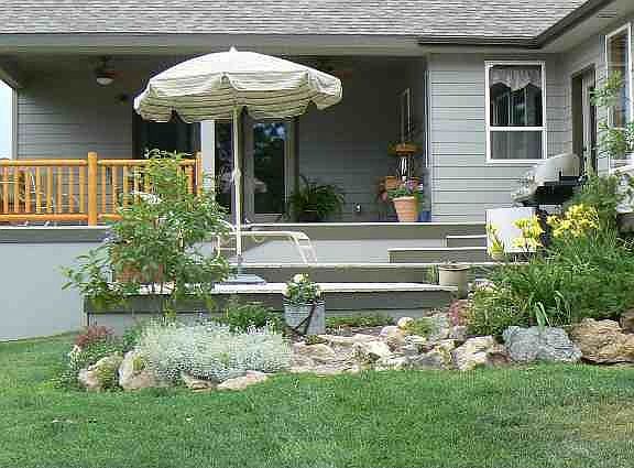 back yard patio