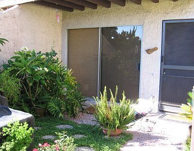 Front door off patio.