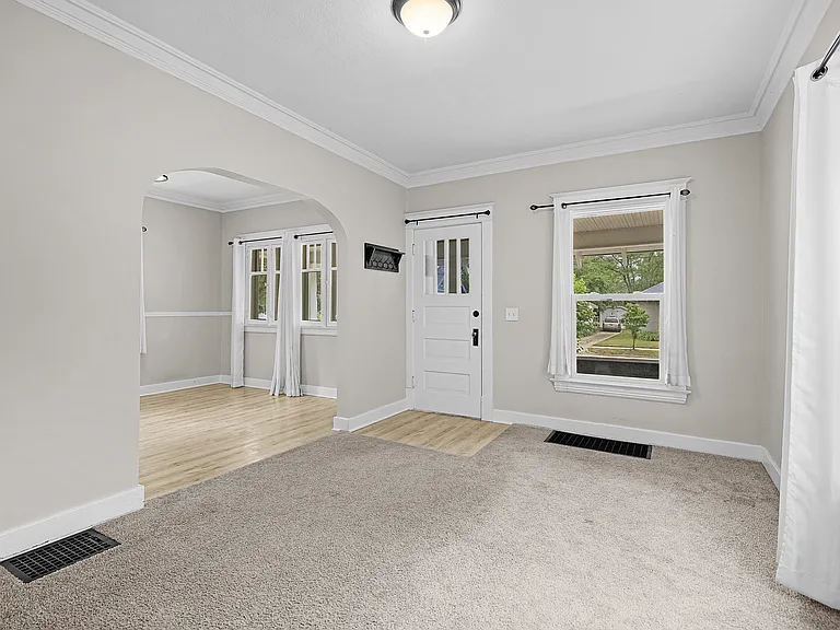 Front Door into Living Room/Dining Room