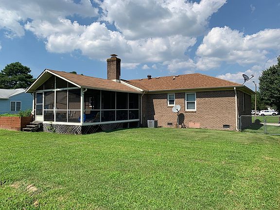 Back Yard. Master Bedroom is by the Dish.