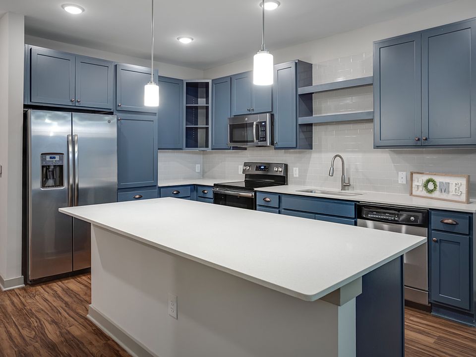 Designer Blue Cabinetry