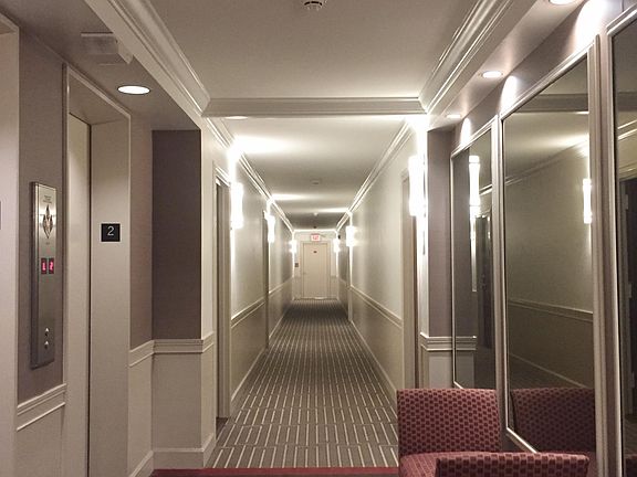 Hallway just off elevator