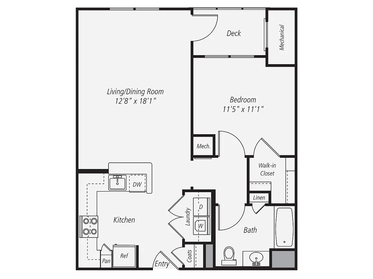 Floor plan A1.1 Renovated