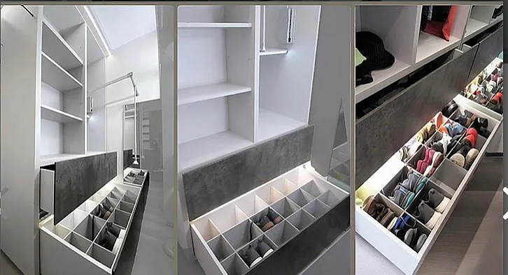 Big drawers in Walking closet