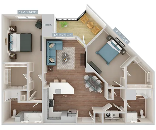 Floor plan Furnished-f-BM07-1253