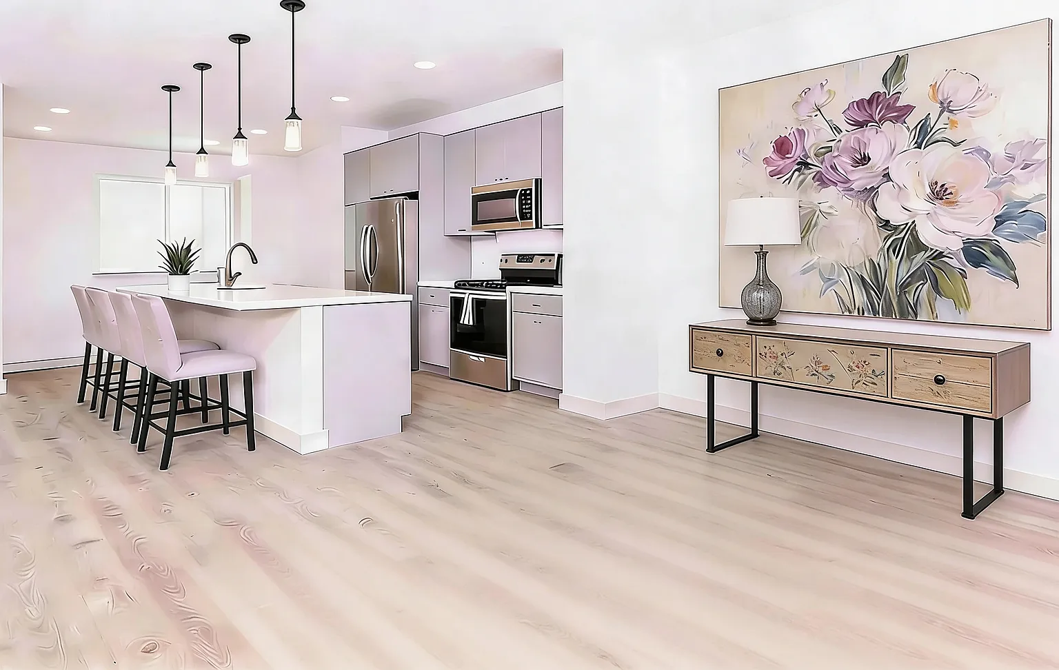 Available Now Beautiful 3 Bedroom 2.5 Bath Townhome With 2-Car Garage Near Dia! Washer & Dryer, P... — Photo 3