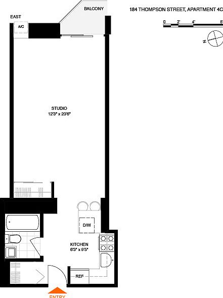 2nd image of 184 Thompson St APT 4C