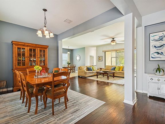 dining room overlooking family room