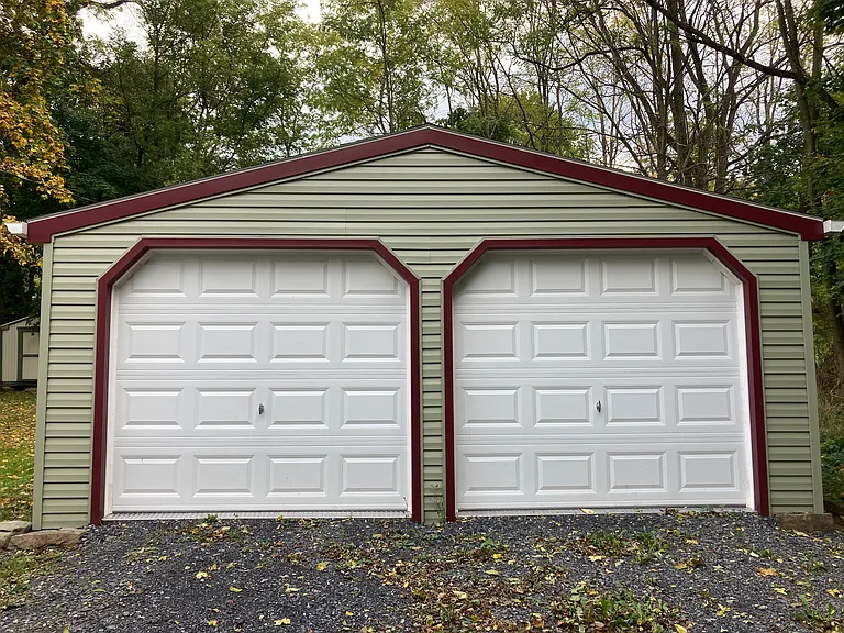 Double bay garage.