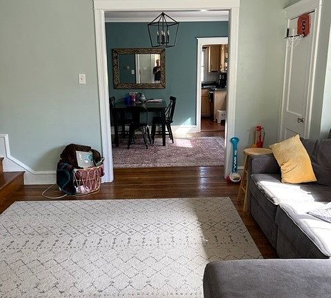 Living room looking into Dining room