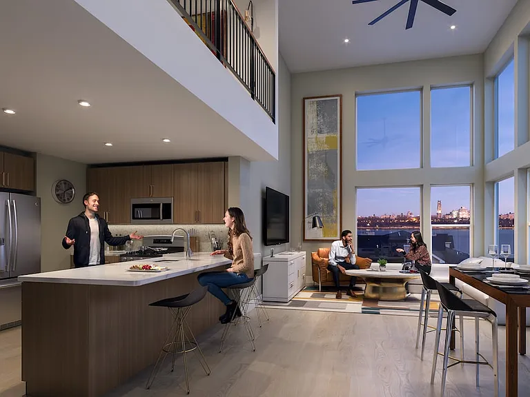 Russell Building Brand New Signature Collection Kitchen-Living Rendering