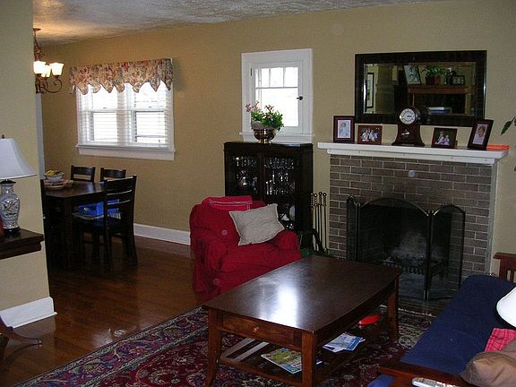 Family room fireplace