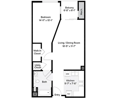 Floor plan 611