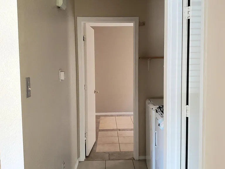 Hallway and laundry