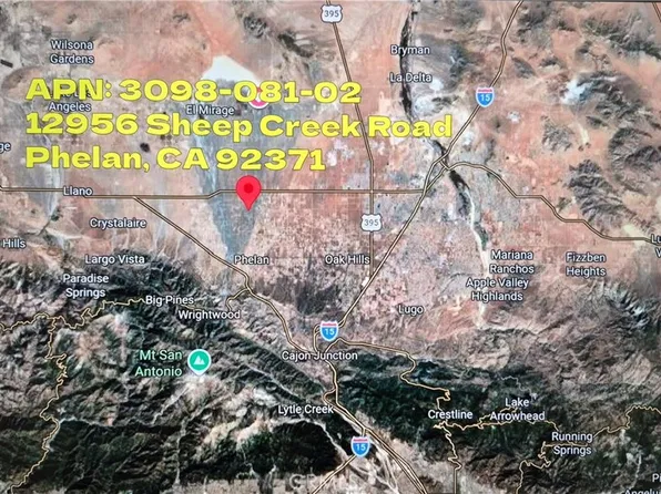 12956 Sheep Creek Rd, Phelan, CA 92371