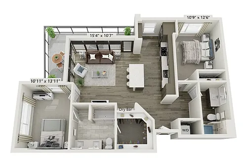 Floor plan B6E