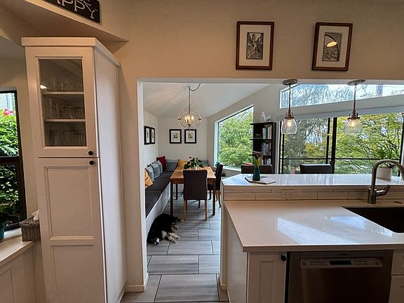 Kitchen with view to breakfast nook