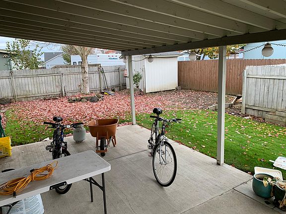 Backyard fully fenced