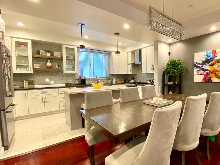 Dining room and kitchen