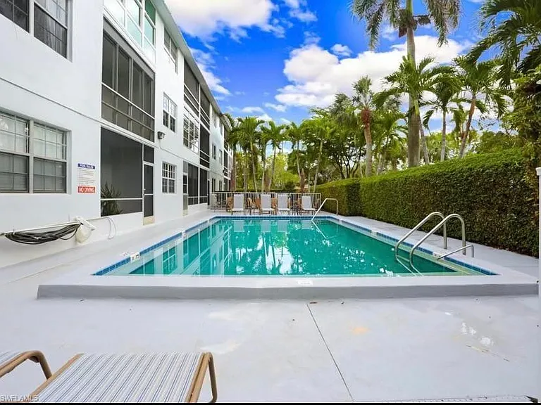 Relaxing pool area