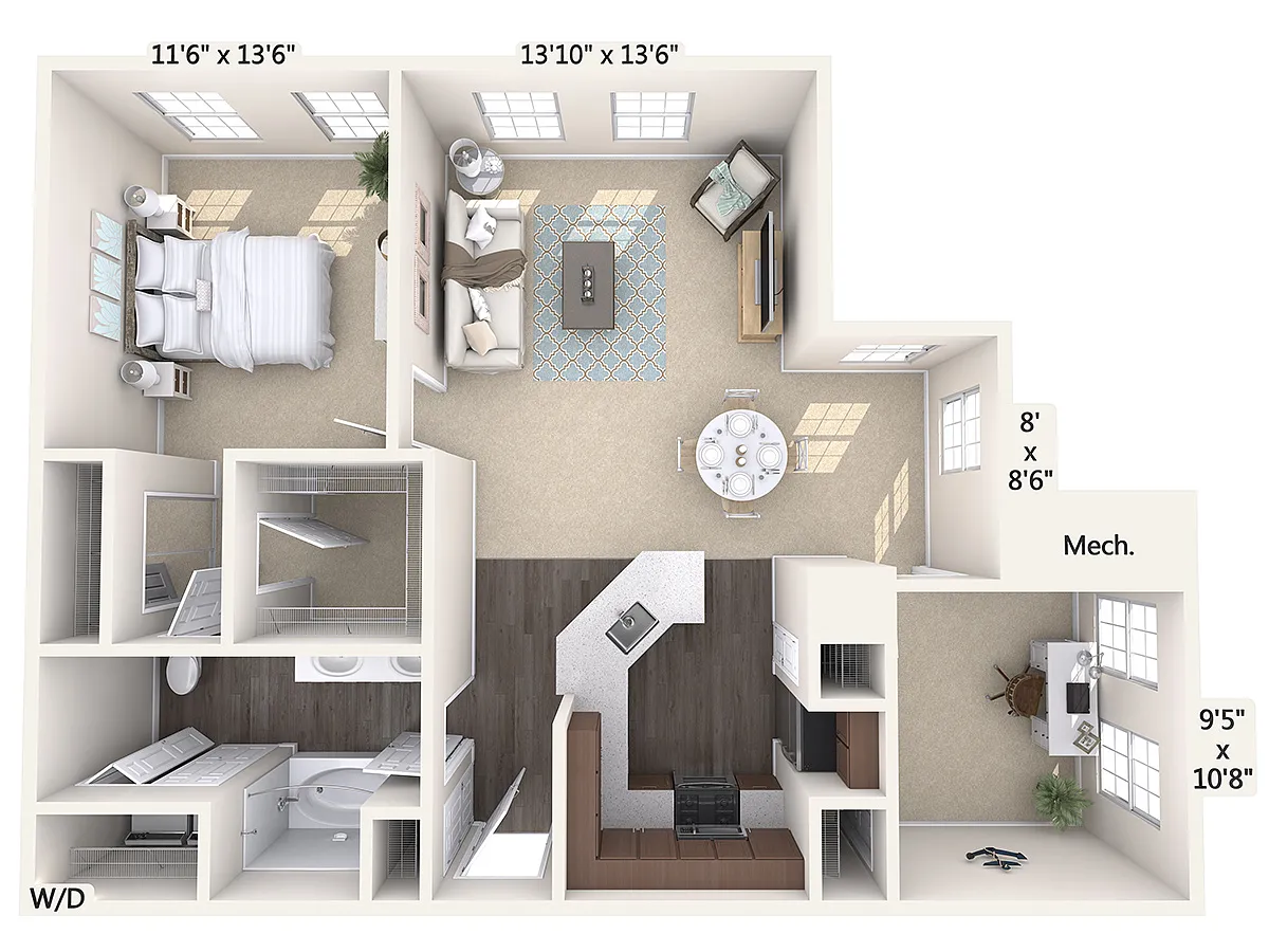 Floor plan A5D-S-Upper