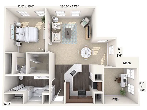 Floor plan A5D-S-Upper
