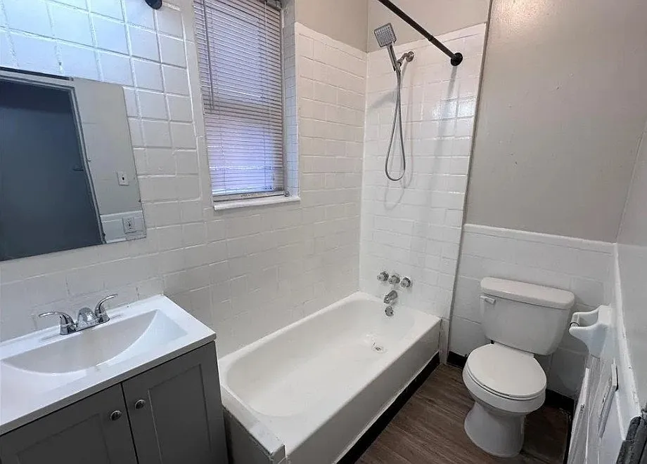 Clean bathroom with updated vanity and refreshed finishes
