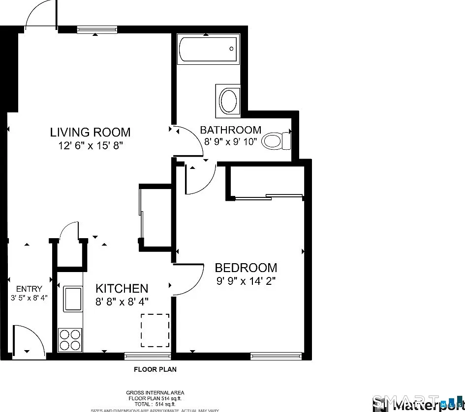 1 bed, 1.0 bath, 700 sqft, $1,430 — Photo 3