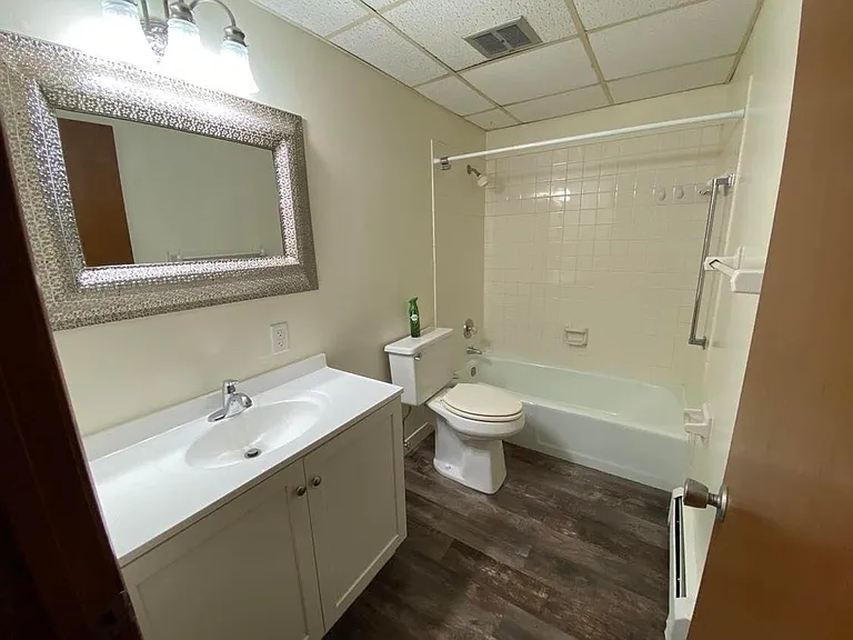 Bathroom with shower and tub