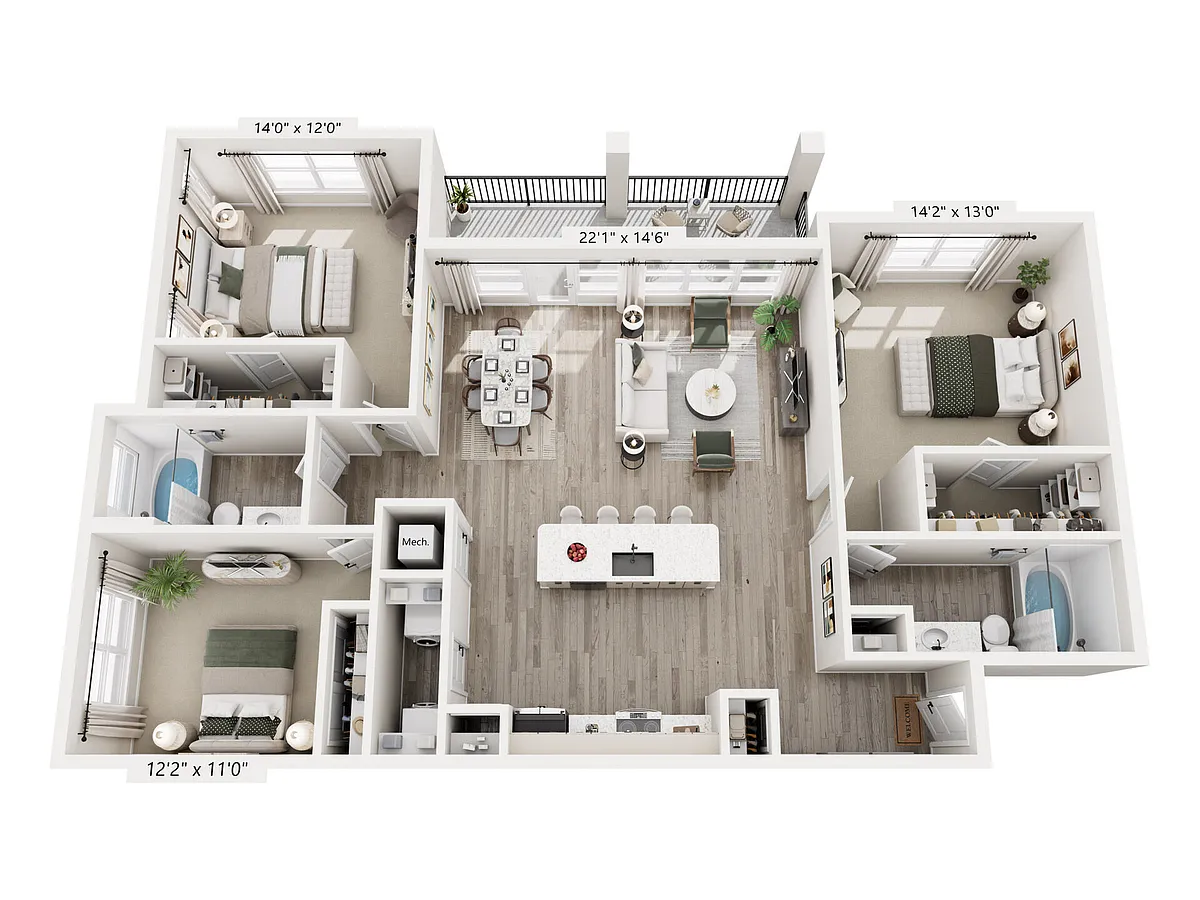 Floor plan D6