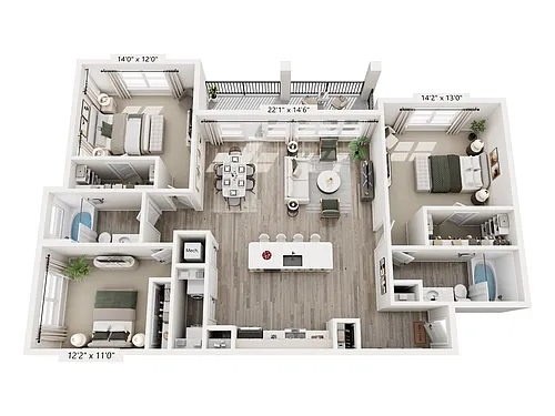 Floor plan D6